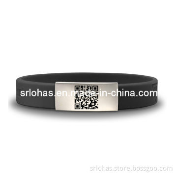 Silicone Bracelet with Qr Code